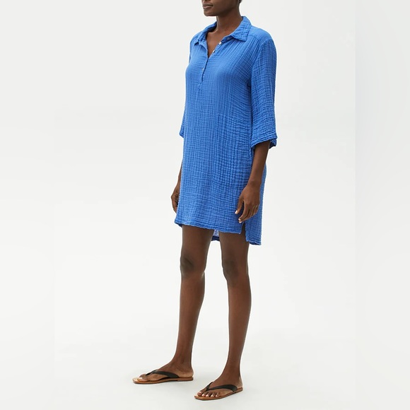 MICHAEL STARS NWOT CECILY DOUBLE GAUZE SHIRT DRESS - Picture 3 of 10